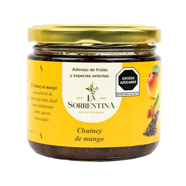 Aderezo de frutas y especias selectas La Sorrentina Delicatessen  Chutney de mango