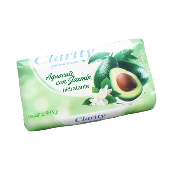 Jabón de Tocador Clarity Aguacate Jazmín Hidratante 125 g.