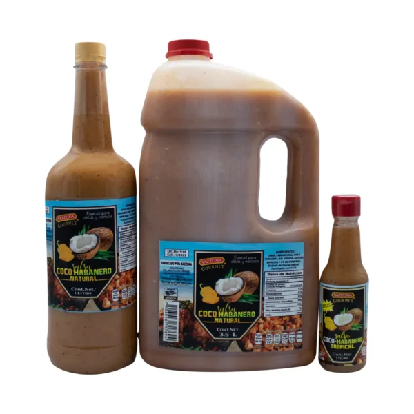 Salsa de Coco Habanero Natural Sazzona