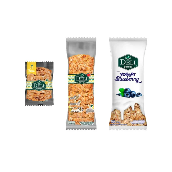 Barras con relleno Deli Barras 100 g.