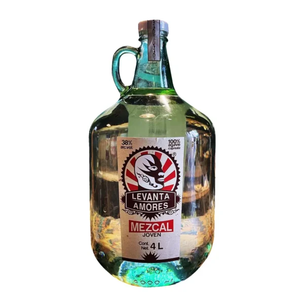 Mezcal Joven Levanta Amores 100% agave cupreata 4 l.
