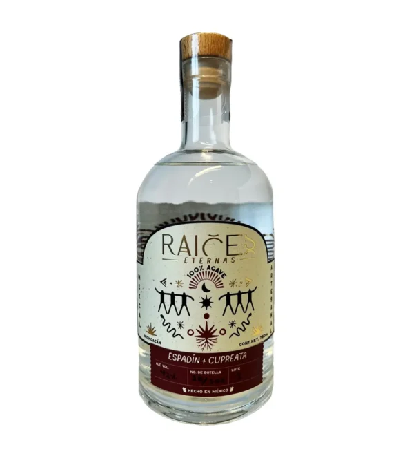 Mezcal Espadín + Cupreata Raíces Eternas 750 ml.