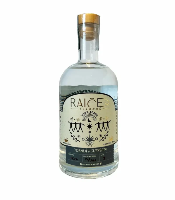Mezcal Tobala + Cupreata Raíces Eternas 750 ml.