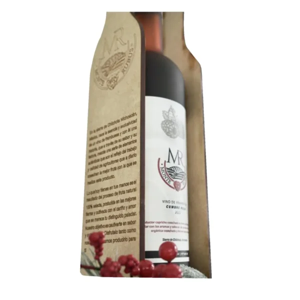 Vino de Frambuesa Cumbre Roja Monte Rubus 750 ml. - Image 4
