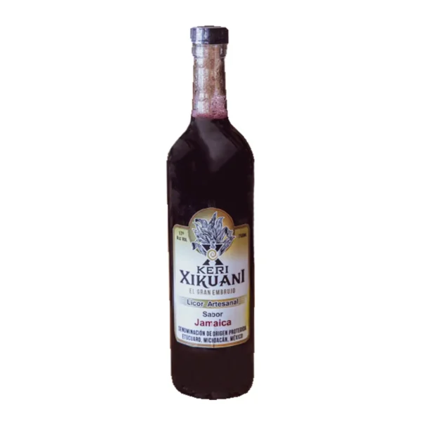 Licor Artesanal Sabor Jamaica Keri Xikuani 750 ml.