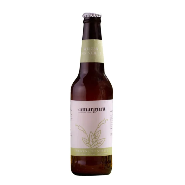 Cerveza Artesanal Weizen con Nurite La Amargura 355 ml.