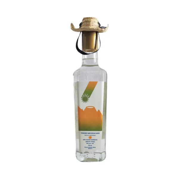 Mezcal Artesanal Joven  100% Agave Cupreata Tesoro Michoacano 750 ml.
