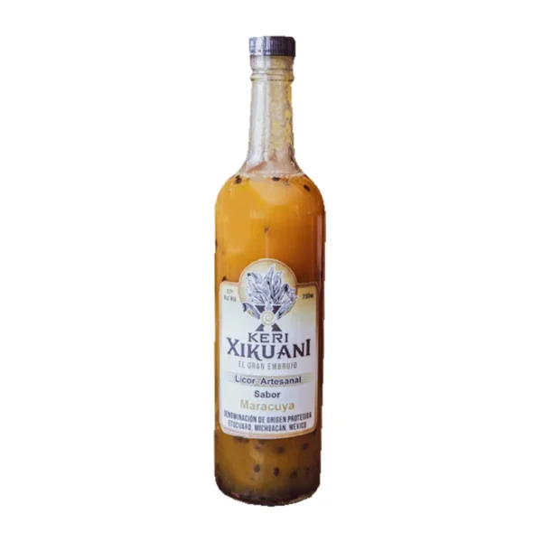 Licor Artesanal Sabor Maracuyá Keri Xikuani 750 ml.