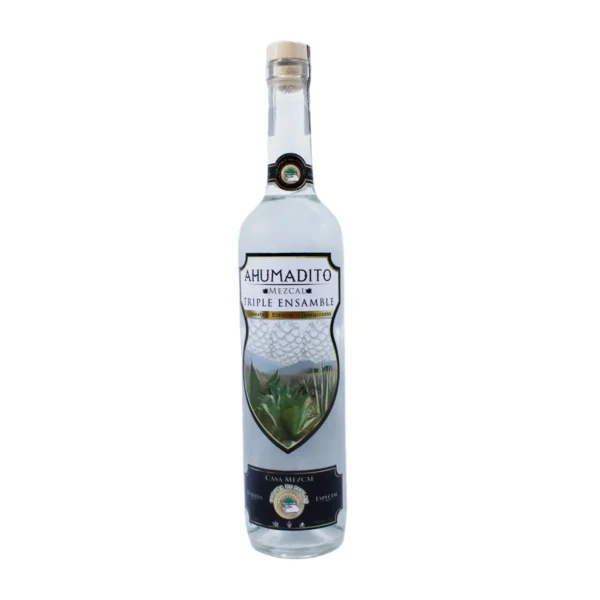 Mezcal Ahumadito Triple Ensamble Corona de Perlas Cupreata Espadín Inaequidens 750 ml.