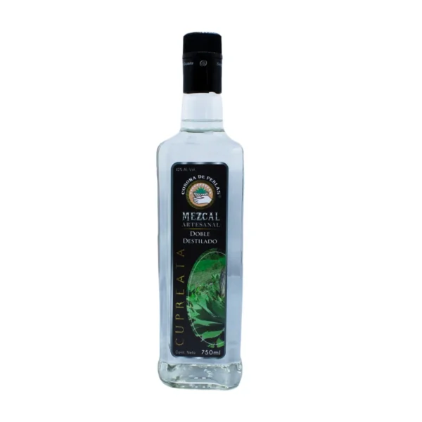 Mezcal Artesanal Doble Destilado Corona de Perlas Cupreata 750 ml.