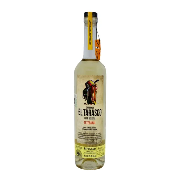 Charanda Gran Reserva Artesanal El Tarasco Casa Tarasco Spirits 100% Caña de Altura 750 ml.