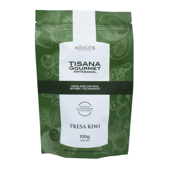 Tisana Gourmet Artesanal Mingos Fresa Wiki 100 g.