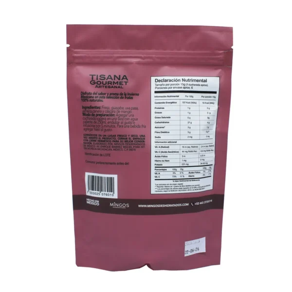 Tisana Gourmet Artesanal Mingos Invierno 100 g. - Image 2