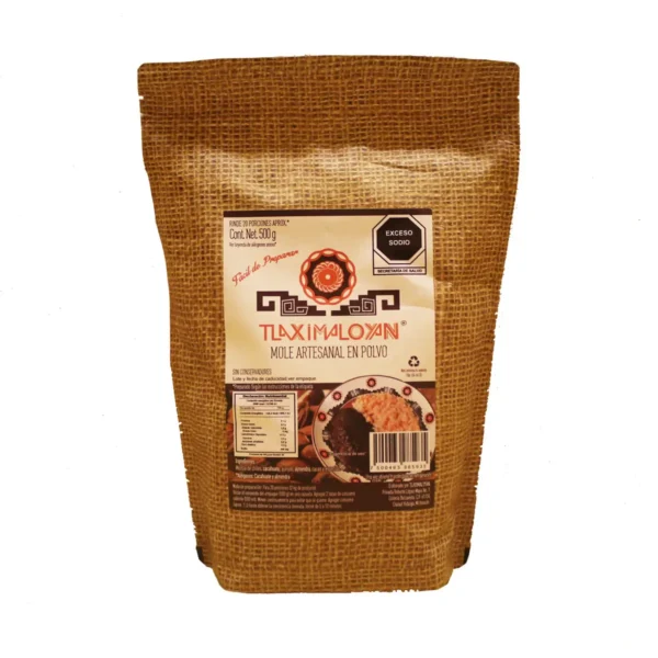 Mole Artesanal en Polvo Tlaximaloyan Sin Conservadores 500 g.