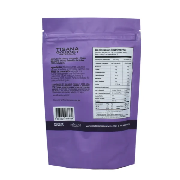 Tisana Gourmet Artesanal Mingos Otoño 100 g. - Image 2