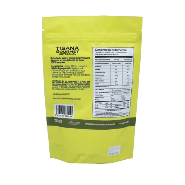 Tisana Gourmet Artesanal Mingos Primavera 100 g. - Image 2