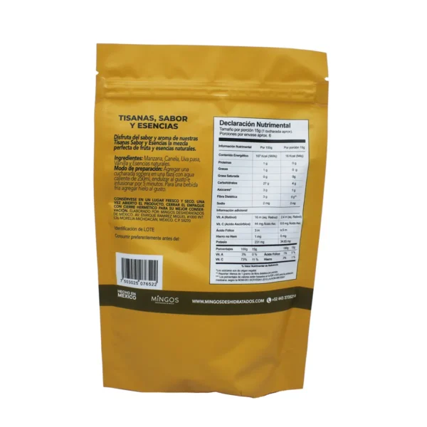 Tisana Gourmet Artesanal Mingos Golden Strudel Manzana 100 g. - Image 2