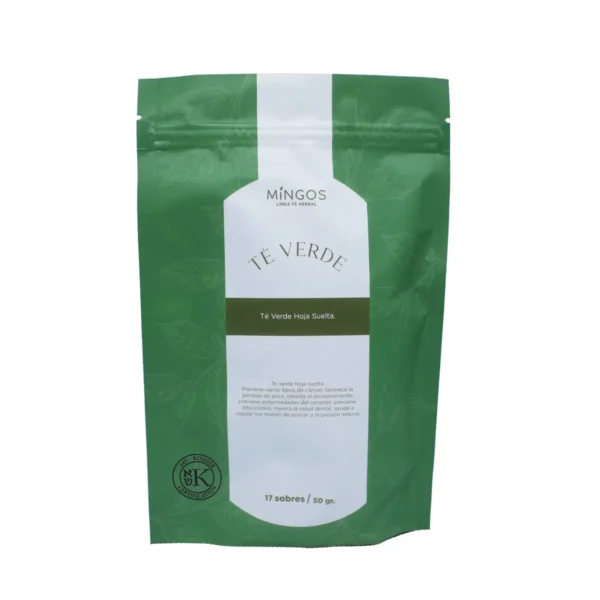 Té Verde Mingos Té Verde Hoja Suelta 17 sobres / 50 g.