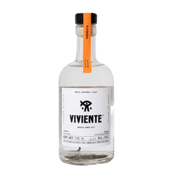 Mezcal Artesanal Viviente Libre Cupreata 750 ml.